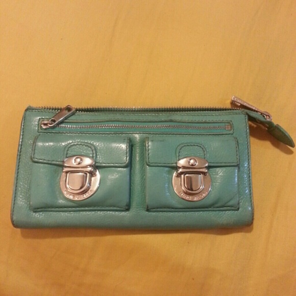 Marc Jacobs teal wallet
