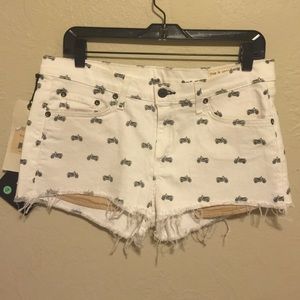 Rag & Bone printed Jean shorts