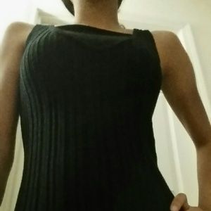 Black Sweater Tank Top