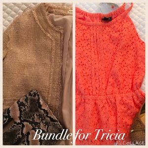 Cherish Blazer and Nicole Peplum top