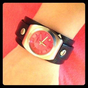 Leather Fossil Watch