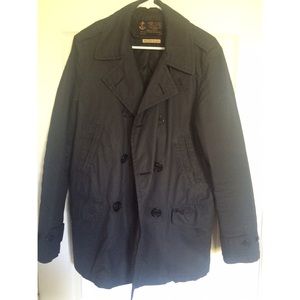 J. Crew Mens Waxed Cotton Peacoat
