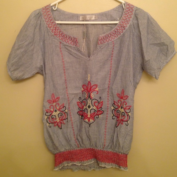 Solitaire hippie blouse
