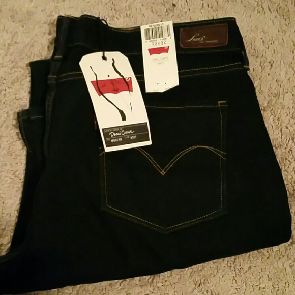 Levi's Demi Curve  dark wash jeans