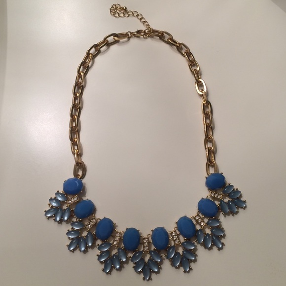Blue statement necklace