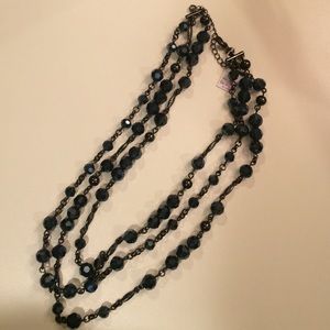 Lia Sophia tri-strand necklace
