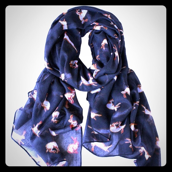 Printed Village Accessories - Brand new with tags huge rabbit wrap scarf! 🐇