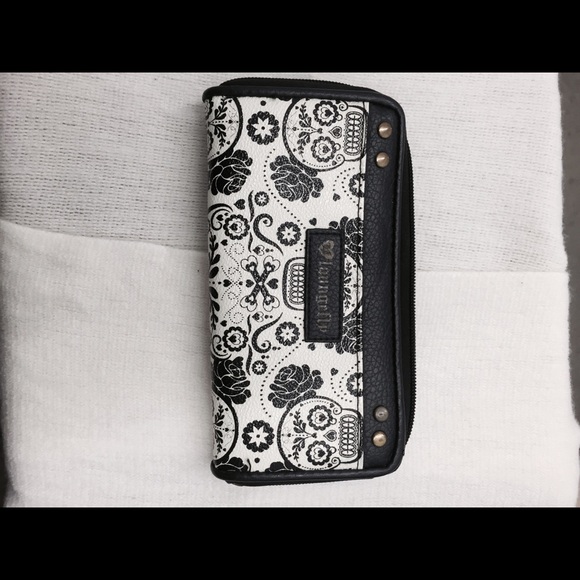 Loungefly sugar skull wallet