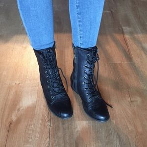 thin combat boots