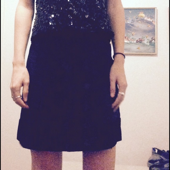 BCBG Color-Block Hem Mini Skirt - Picture 2 of 4