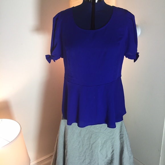 Royal Blue Peplum