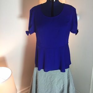 Royal Blue Peplum