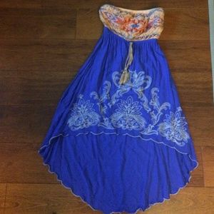 Lo-high Embroidered Dress