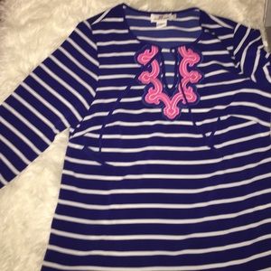 Vineyard vines striped blouse