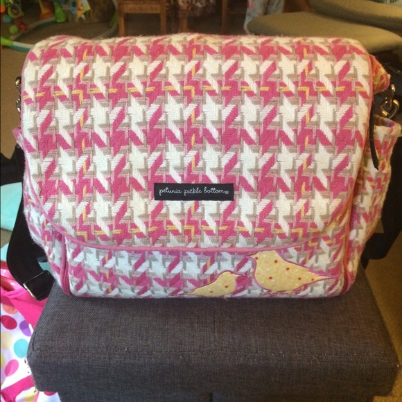 petunia pickle bottom pink diaper bags