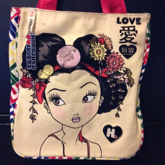 SOLD! Small Harajuku Lovers tote bag - Picture 1 of 4