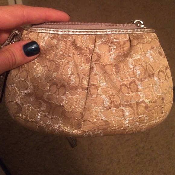 Coach Gold Wristlet