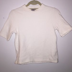 ASOS white mock neck crop top