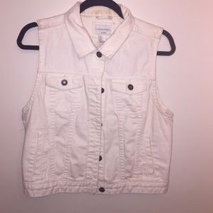 Cream Jean Vest