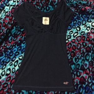 🌺Navy Hollister Shirt XS