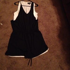 Black and white romper.