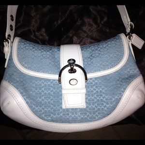 Coach Soho signature flap shoulder bag never used.