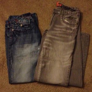 2 Pair Akademiks Jeans