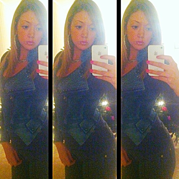 Studded denim vest - Picture 2 of 4