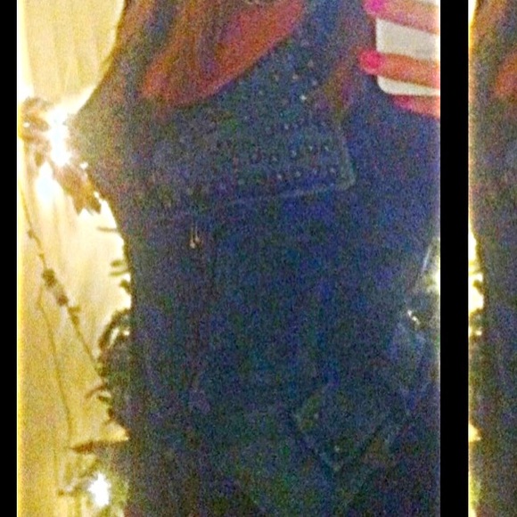 Studded denim vest - Picture 4 of 4