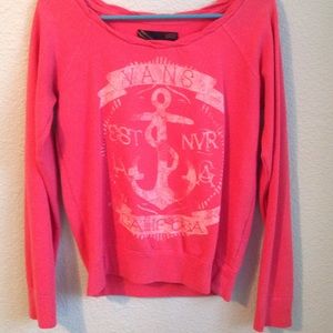 vans pink sweater