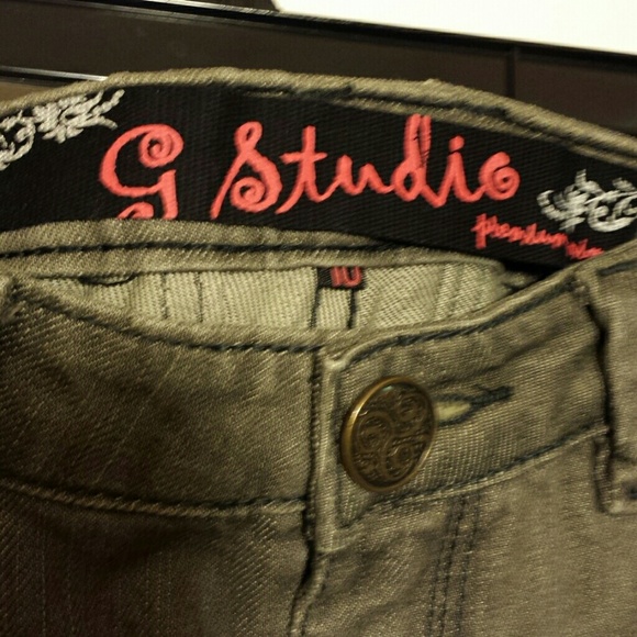 Gray Slightly Embellished Jeans - Picture 4 of 4