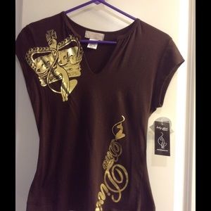 Dark brown large Baby Phat Top