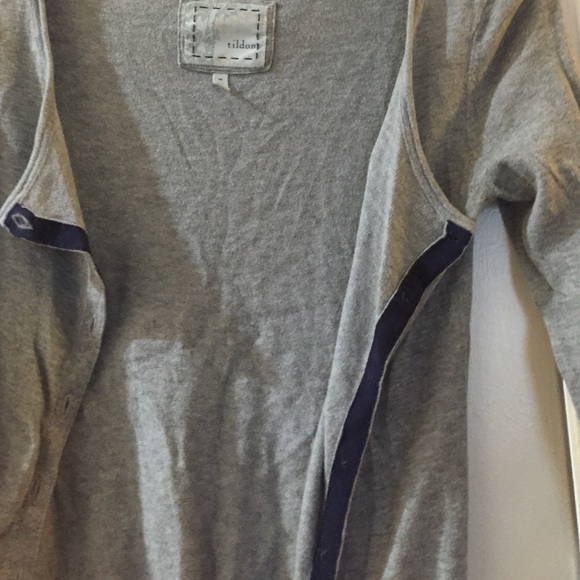 Tildon Grey Cardigan with Tree detail - Picture 3 of 4