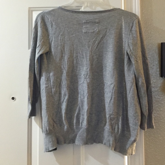 Tildon Grey Cardigan with Tree detail - Picture 4 of 4