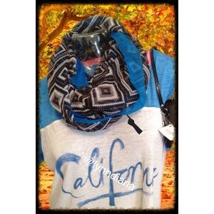 Blue & Black Scarf
