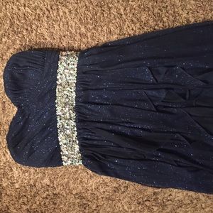 Navy blue formal dress