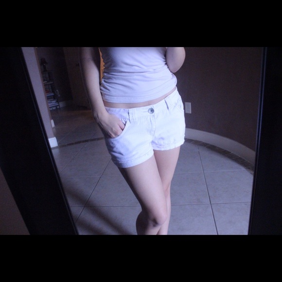 White short shorts