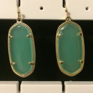 Kendra Scott Gold & Mint Elle earrings