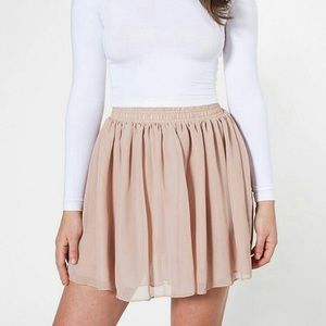 Nude American Apparel chiffon skirt