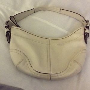 Cream Coach Satchel purse