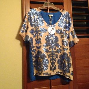 Sequin blouse!