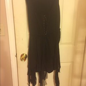 Black "torn" dress