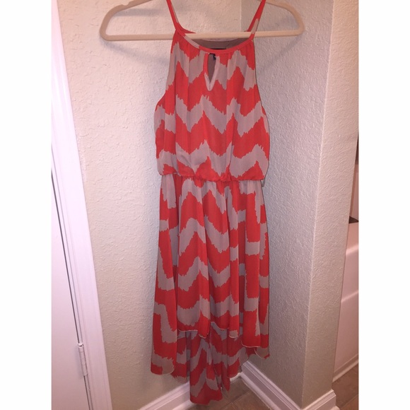 Halter top high low dress