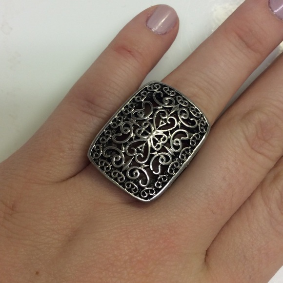 Metal detailed statement ring BOGO!