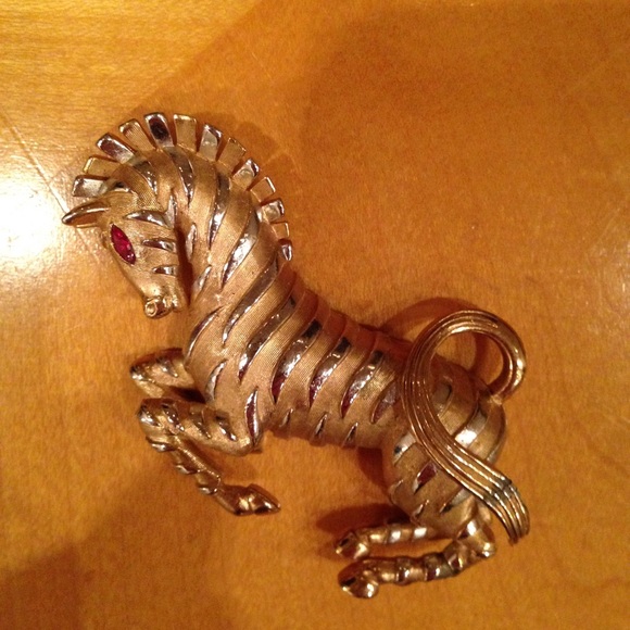 Zebra Brooch