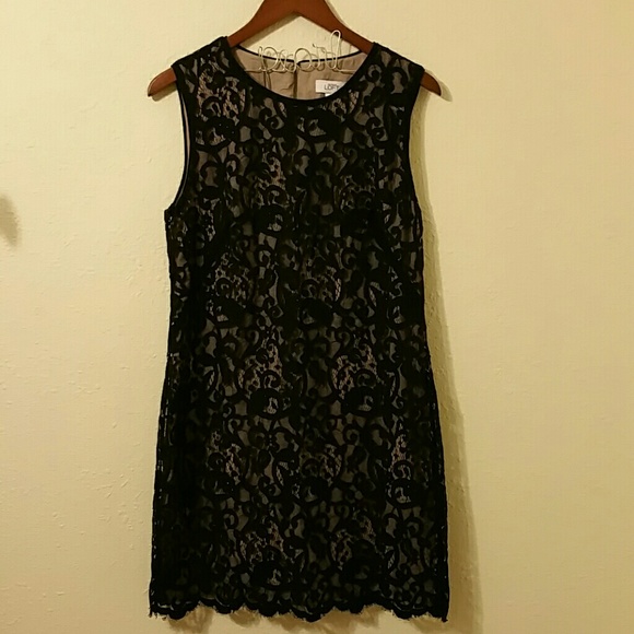 Loft. Black Lace. Dress.