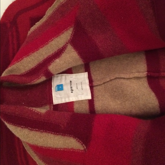 ✨ Anthropologie Sparrow Red Sweater Coat Jacket ✨ - Picture 4 of 4