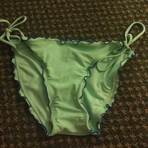 Mint green bottom bikini