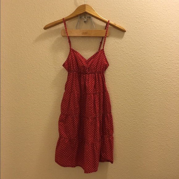 H&M Dresses & Skirts - Red & White Dotted Dress