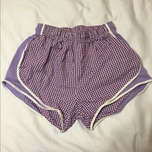 seersucker Shorties running shorts